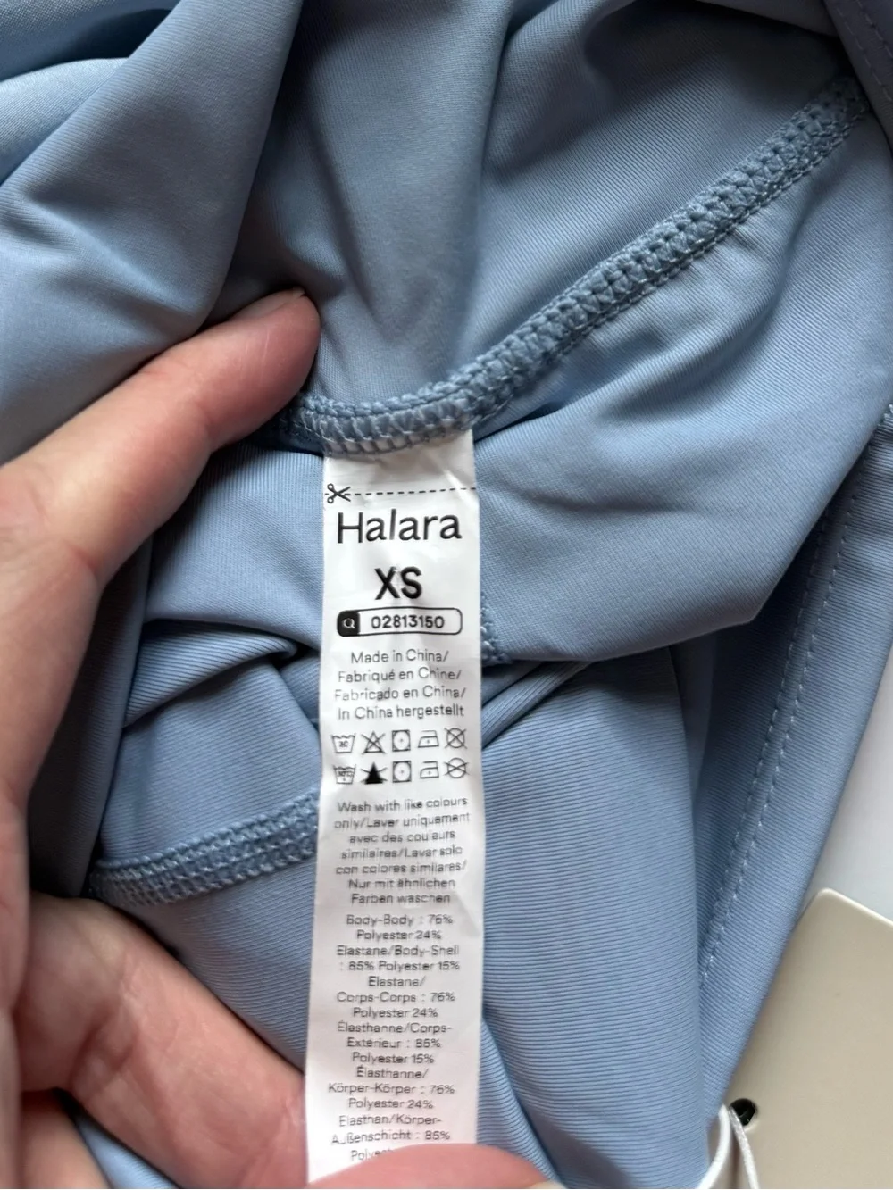 HALARA high waisted tummy control crossover hem 2-in-1 Shorts XS NWT